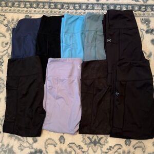 Lot of 9 CVG Capris Leggings - Size M - NWOT and VGUC